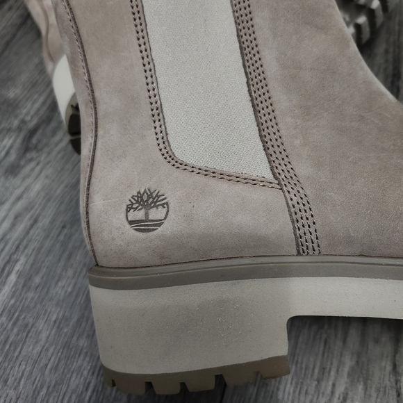 Timberland Carnaby Cool Mid Chelsea Boot Beige Size 7.5 Excellant Condition - Picture 5 of 9